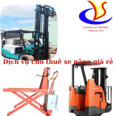 Dịch vụ cho thuê xe nâng giá rẻ