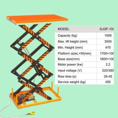 bàn nâng 3m tải 1 tấn