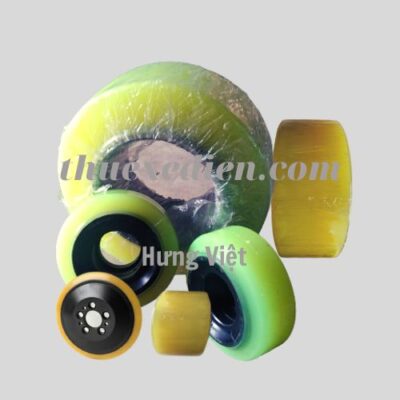 Bánh xe nâng điện Crow màu xanh lá cây