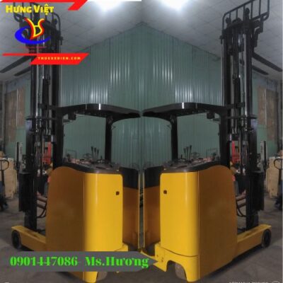 Xe nâng điện đứng lái kho lạnh 3m