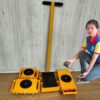 Hình ảnh rùa tải hàng và nhân viên Hưng Việt