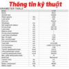 Bảng kỹ thuật xe nâng điện đứng lái