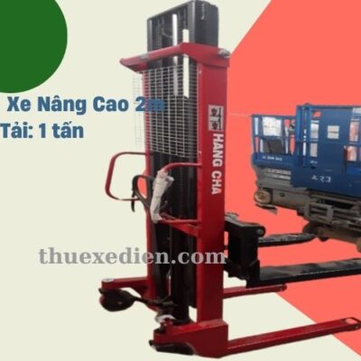 xe nâng tay cao 2m 1 tấn
